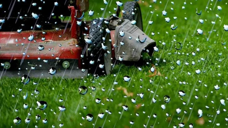 nat gras maaien