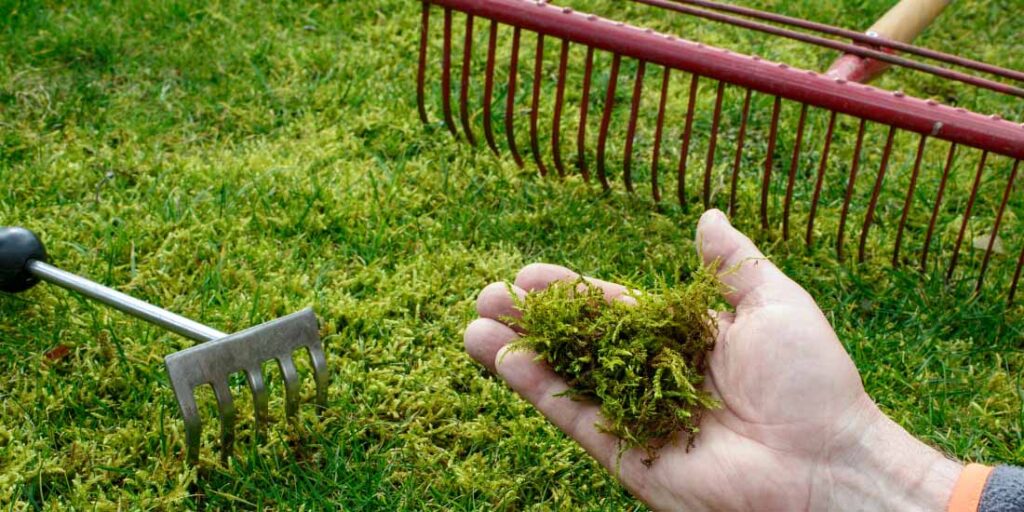 mos verwijderen na de winter